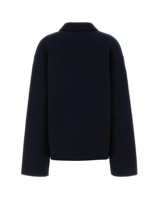 Extreme Cashmere Blue Wool Blend Maker Coat