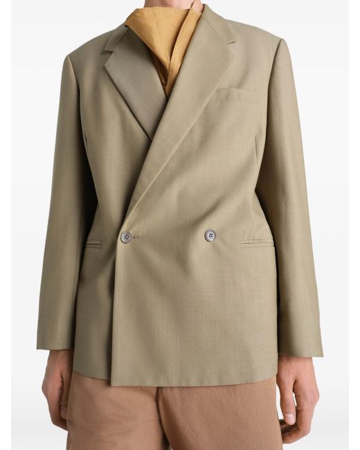 Lemaire Natural Double-Breasted Tailored Jacket