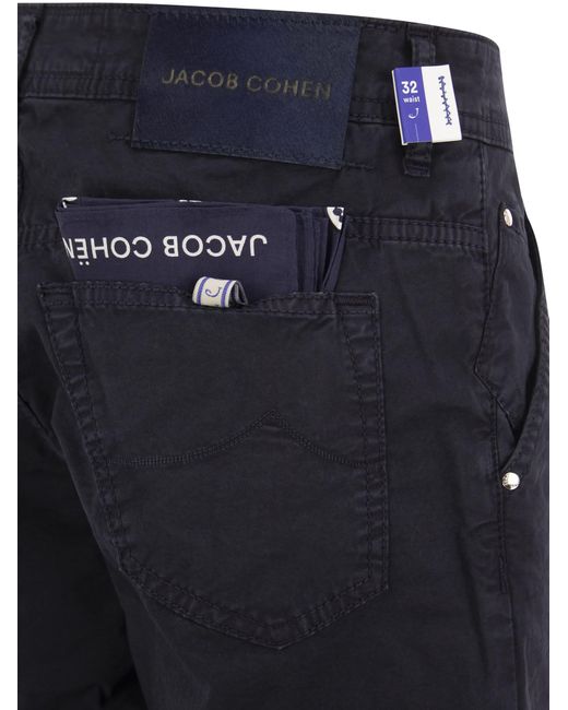 Jacob Cohen Blue Cotton Bermuda Shorts