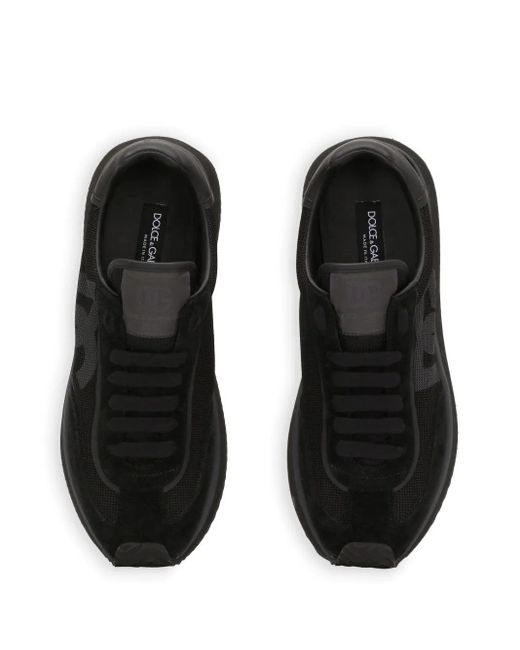 Dolce & Gabbana Black Dg Cushion Low-Top Sneakers for men