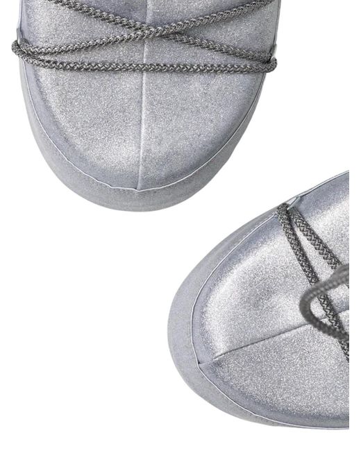 Moon Boot Icoon Glitter Snowboots in het Gray