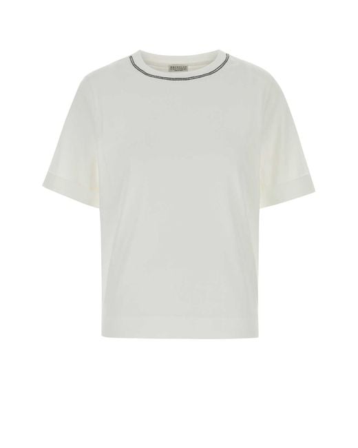 Brunello Cucinelli White T-Shirt