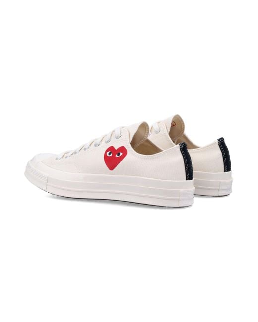Comme des Garçons Pink Small Heart Low Top