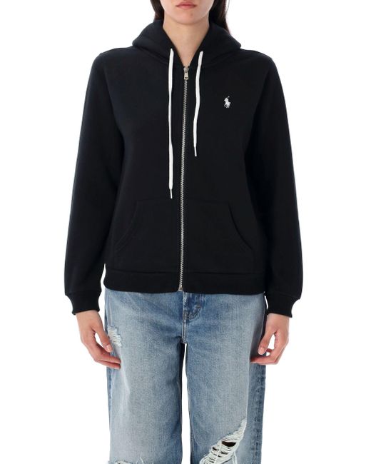 Polo Ralph Lauren Black Full-Zip Hoodie