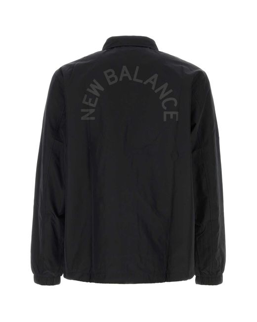 New Balance Black Lightweight Coaches Jacket