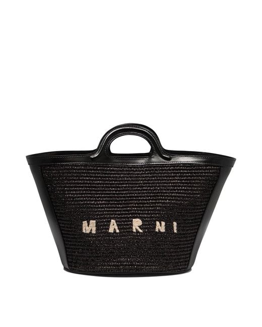 Marni Black "Tropicalia Small" Handbag