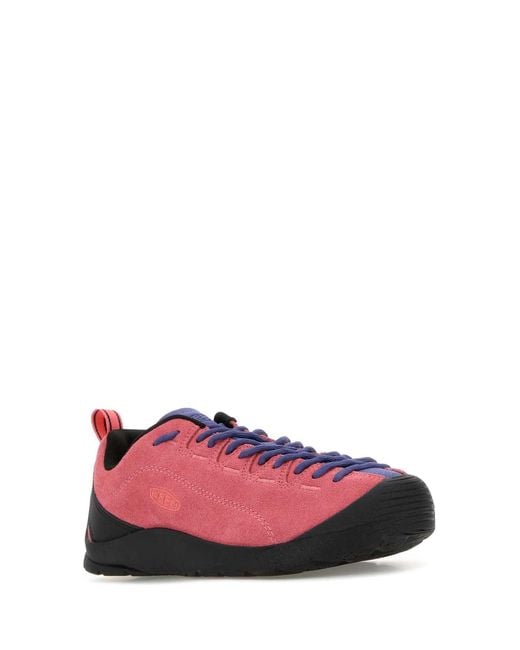 Keen Pink Suede Jasper Sneakers
