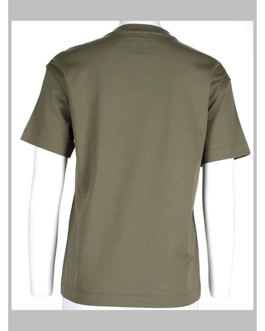 Brunello Cucinelli Green T Shirt Con Taschino
