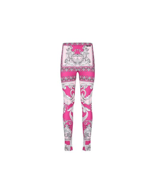 Versace legging Met Barokke Print in het Pink