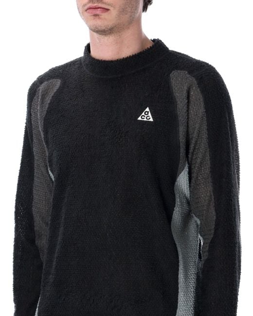 Nike Blue Acg Wolf Tree Crewneck Sweater