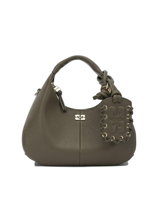 Ganni Green "Hobo" Small Hand Bag