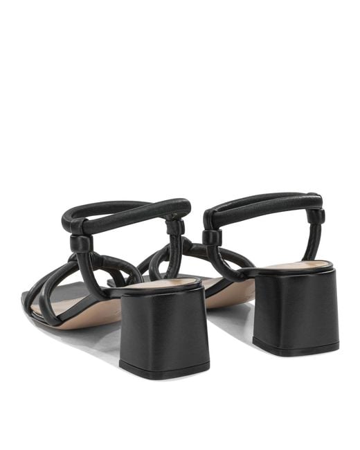 Gianvito Rossi Black "Juno 55 Mm" Heeled Sandals
