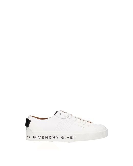 Givenchy White Sneakers Frauen Leder weiß/weiß optisch