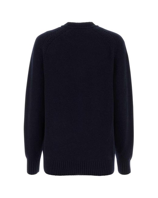 Chloé Blue Cashmere-Wool Oversized Sweater