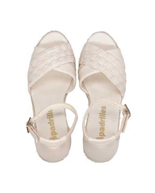 Espadrilles Sandals Ivory in het Natural