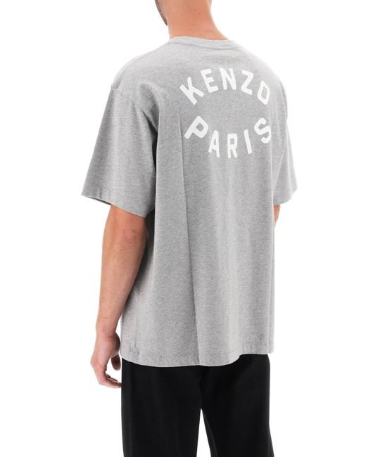 KENZO Übergroßes Ziel -t -shirt in het Gray voor heren