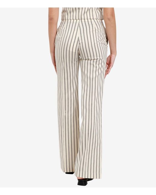 Kaos Broek Beige in het White