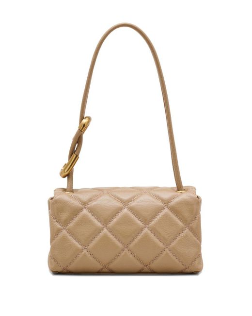 Marc Jacobs Natural The Quilted Leather Mini Dual Schultertasche