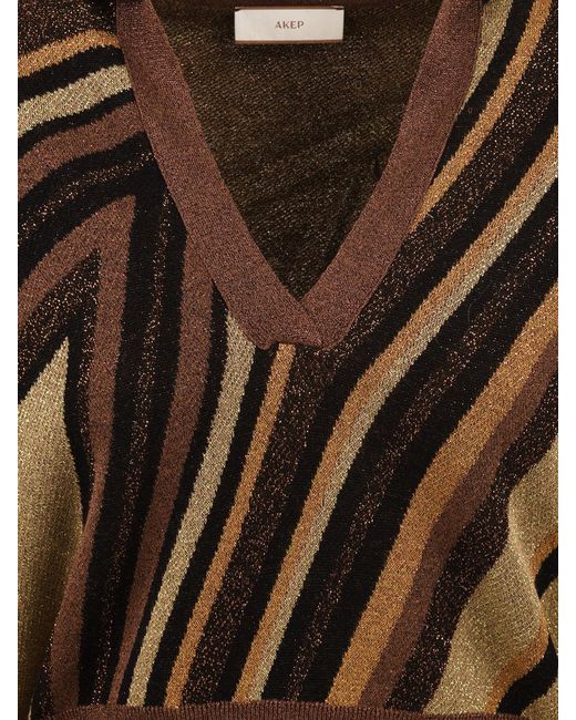 Akep Brown T Shirts And Polos Multi Colour