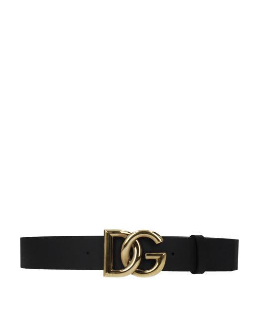 Dolce & Gabbana Black Dolce&Gabbana Leather Belts