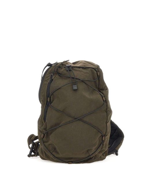 C P Company Rugzak Met Trekkoord En Lens-Detail in het Green voor heren
