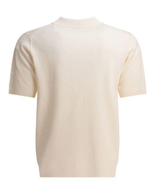 Norse Projects Natural "Leif" Polo Shirt for men