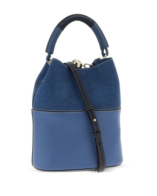 Furla Blue Small Sfera Bucket Bag