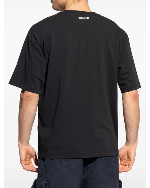 DSquared² Black T-Shirts And Polos for men
