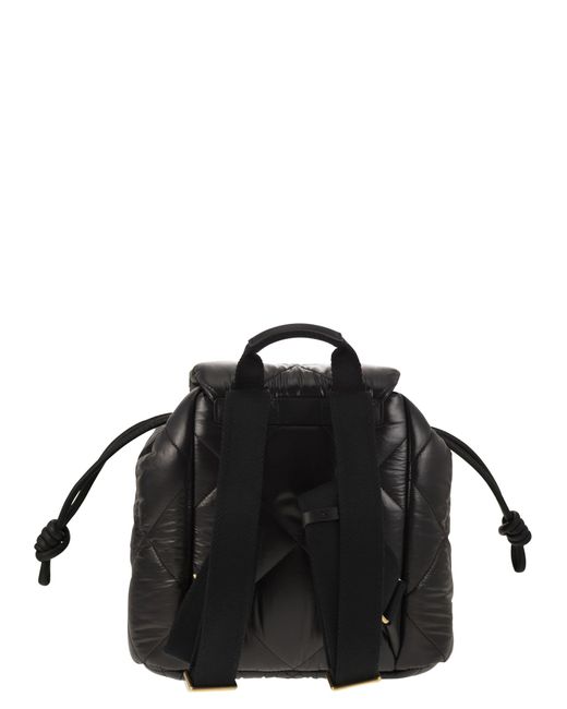 Moncler Black Puf Laqué Nylon Backpack