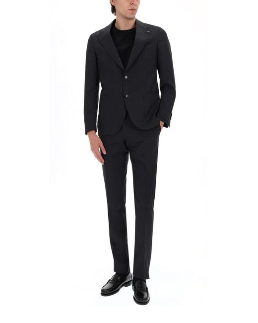 Lardini Black Two-Piece Suit for men