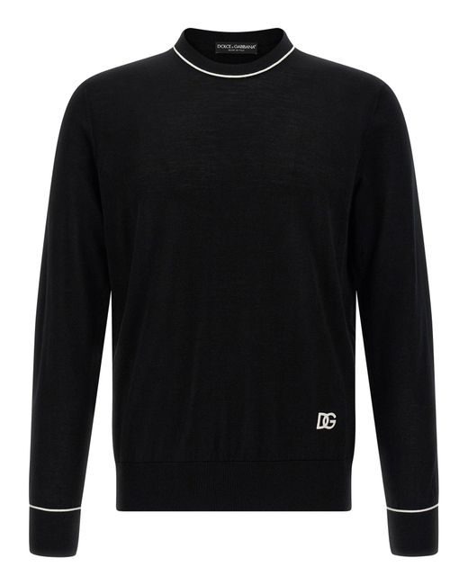 Dolce & Gabbana Borduurwerktrui in het Black voor heren