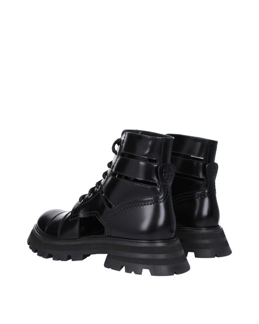 Alexander McQueen Frauen 's Lederstiefel schwarz in Black für Herren