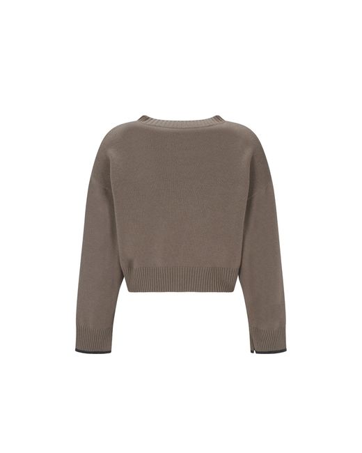 Brunello Cucinelli Brown Cashmere Sweater