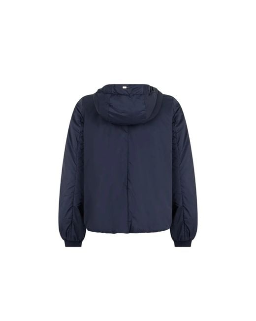 Herno Blue Hooded P Ed Jacket