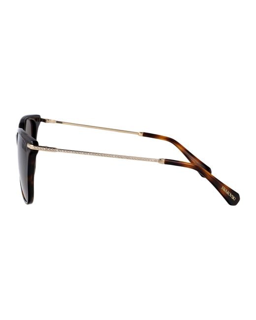 Swarovski Brown Sunglasses