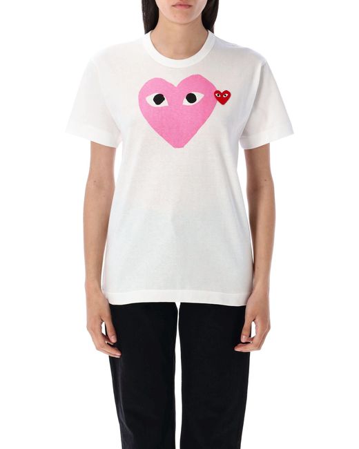COMME DES GARÇONS PLAY White Big Heart T-Shirt