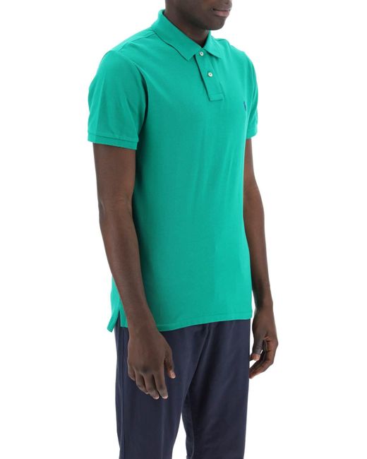 Polo Ralph Lauren Pique Baumwollpolohemd in Green für Herren