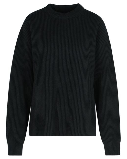 Jil Sander Black Wool Crew Neck Sweater
