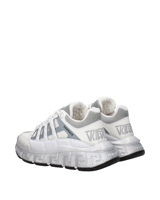 Versace White Fashion Low Top Sneakers