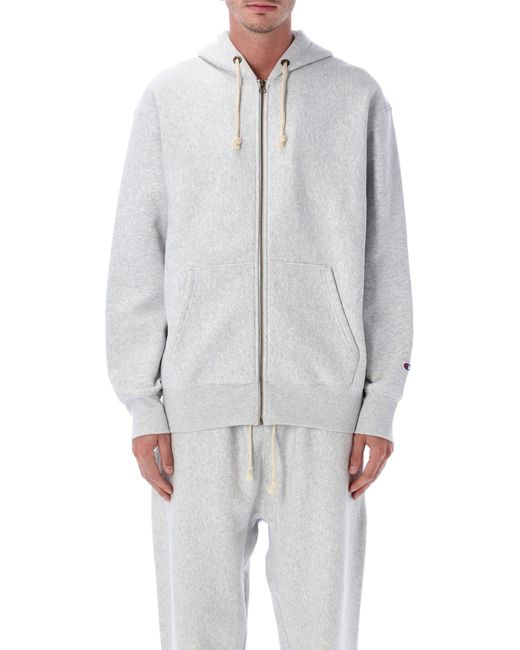 Champion Gray Oversized Zip Hoodie