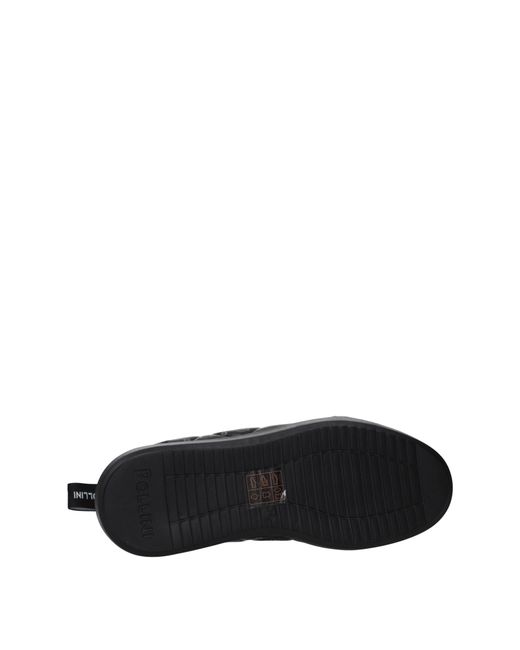 Pollini Black Sneakers Donna Poliuretano Nero