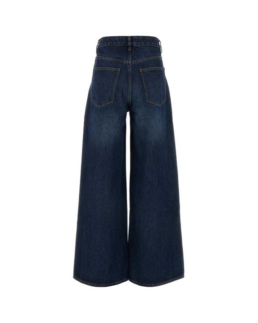 Camilla & Marc Blue Two Tone Denim Palma Wide Leg Jeans