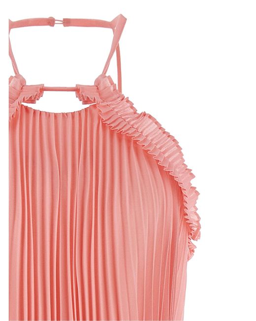 Twinset Pink Pleated Dress