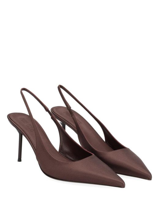 Paris Texas Brown Slingback Pumps