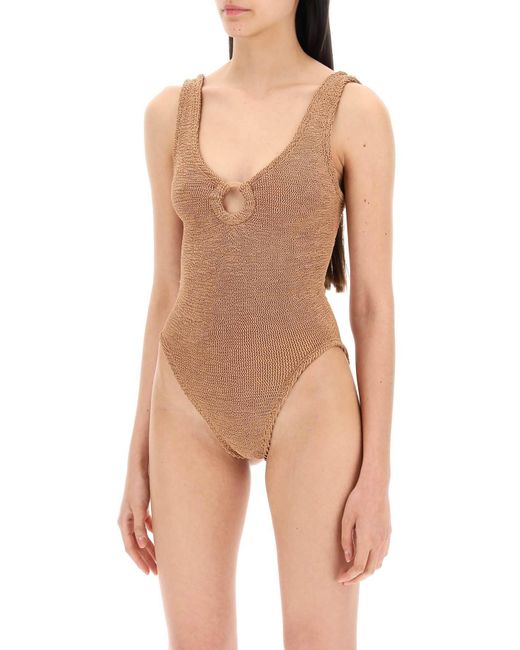 Hunza G Brown Celine One-Piece Swims
