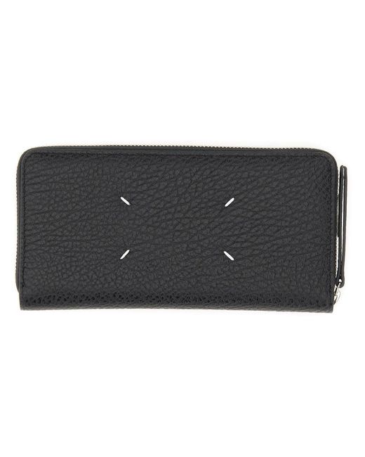 Maison Margiela Black Leather Wallet