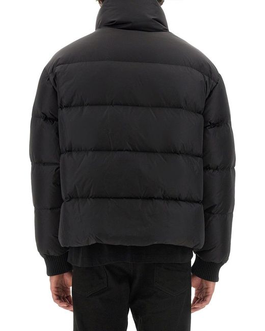 DSquared² Black Down Jacket With Logo for men