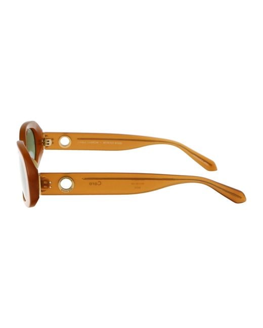 Linda Farrow Yellow Sunglasses