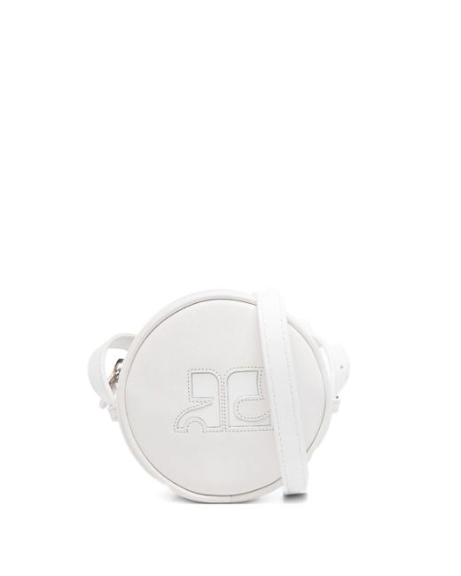 Courreges White Reedition Circle Bag