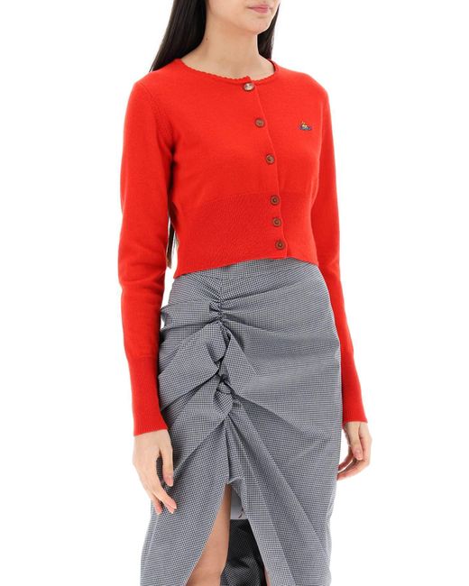 Cardigan Cropped Bea di Vivienne Westwood in Red